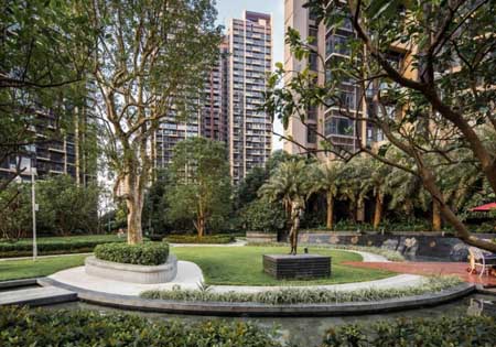 頤安都會(huì)中央公園景觀