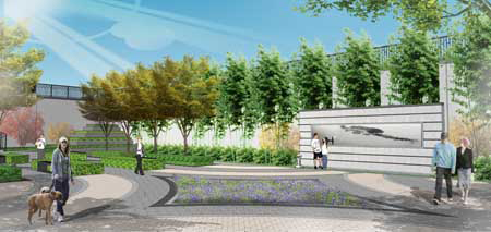 下沉廣場空間效果圖