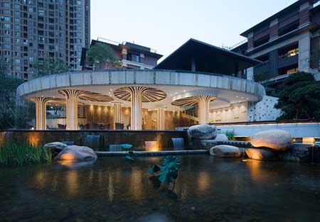 福州金輝溪溪里新中式住宅景觀