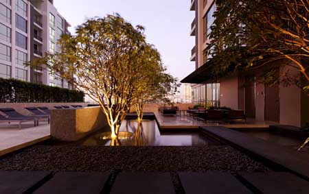 泰國(guó)曼谷Quattro高端住宅花園景觀設(shè)計(jì)